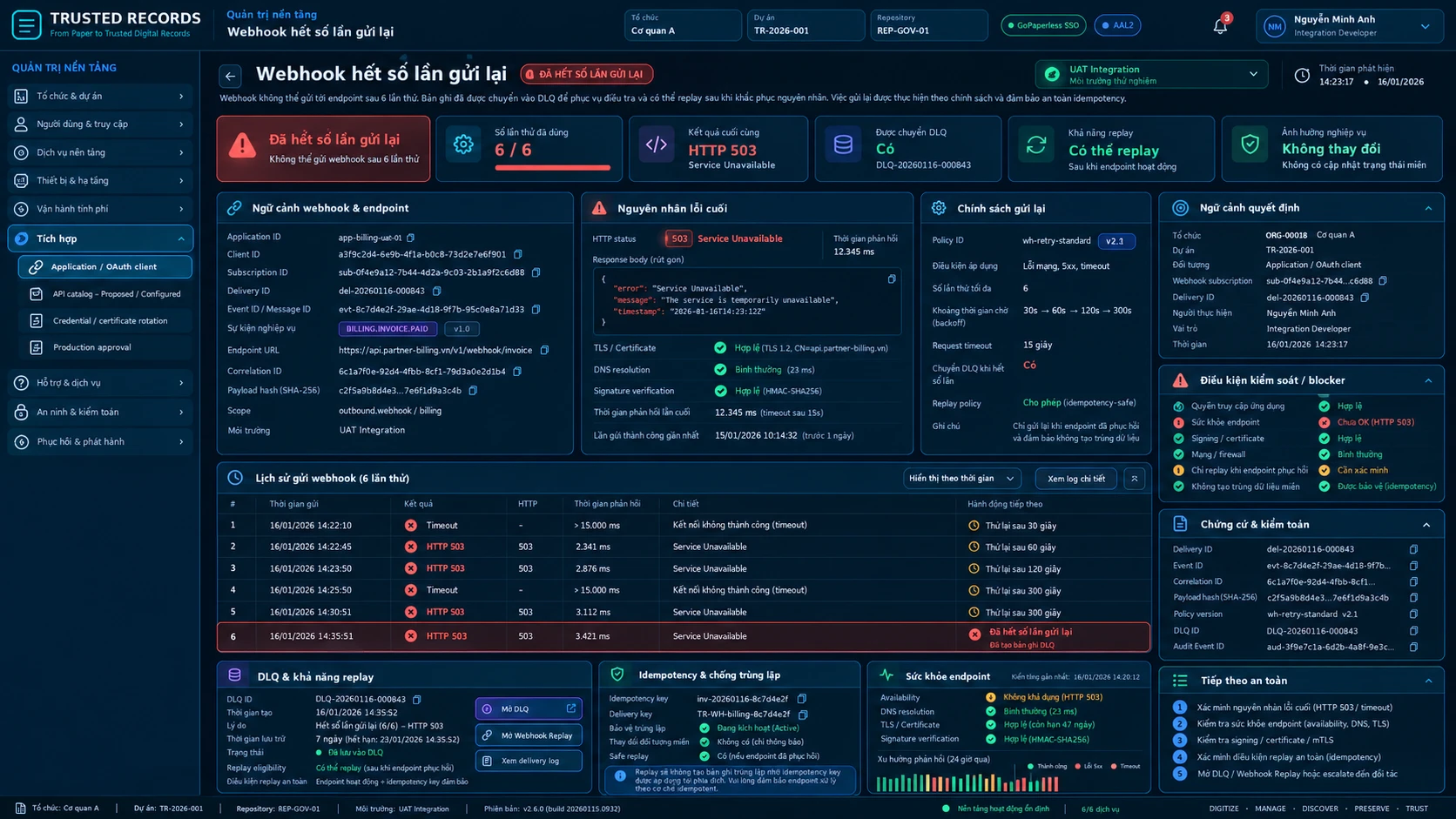 TR7.ADM.126 · Webhook retry exhausted
