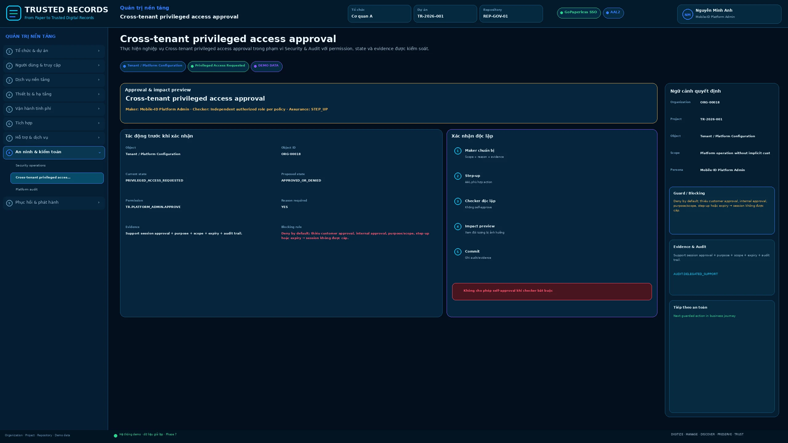 TR7.ADM.070 · Cross-tenant privileged access approval