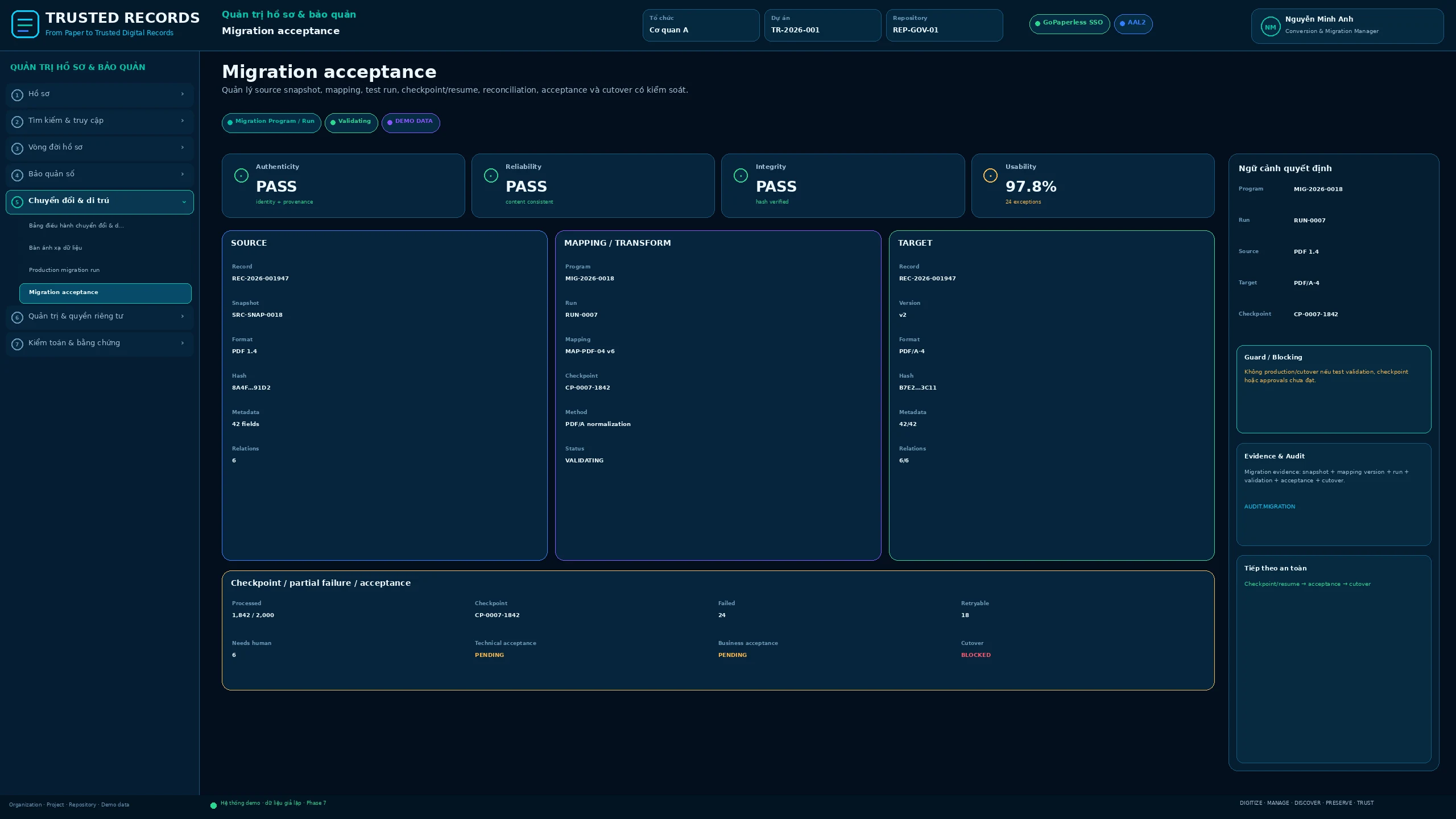 TR7.GOV.058 · Migration acceptance